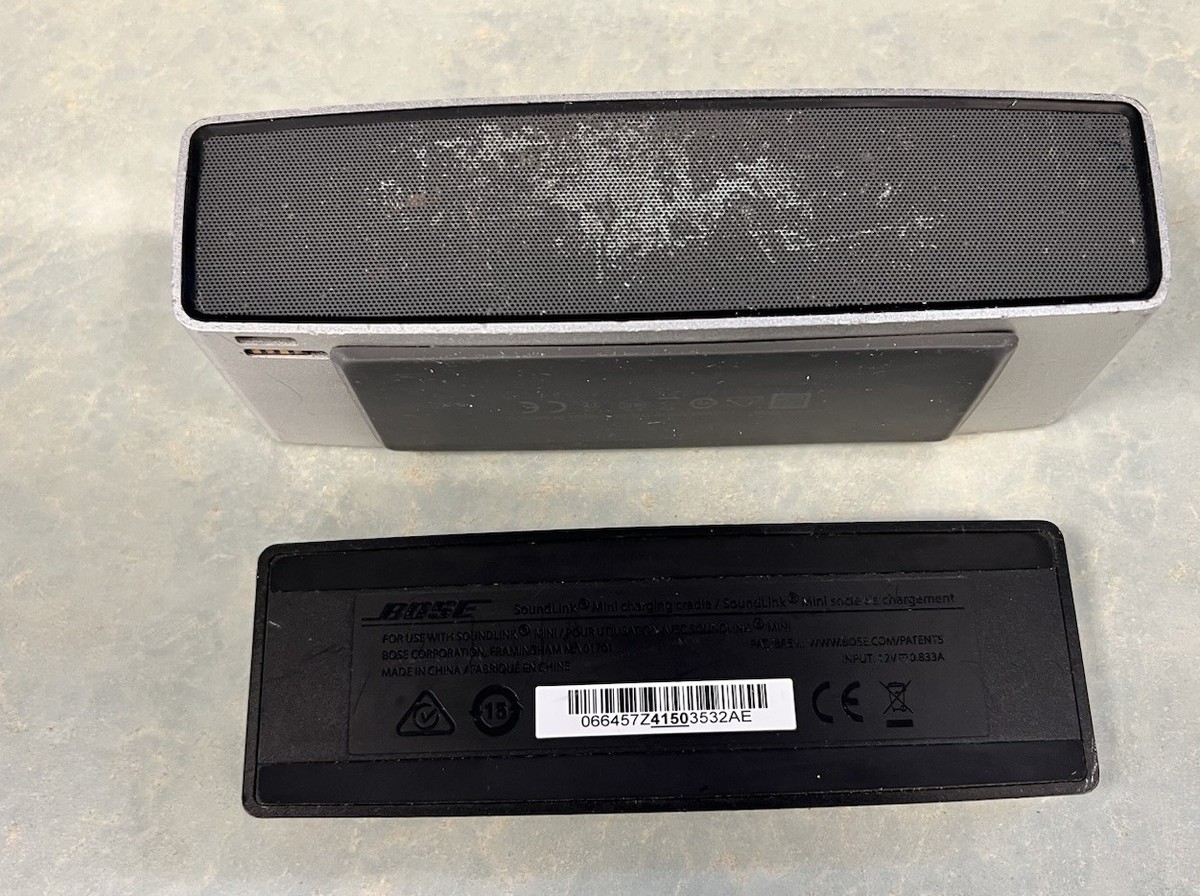 Bose SoundLink Mini Speaker Silver - NOT WORKING, FOR PARTS | eBay