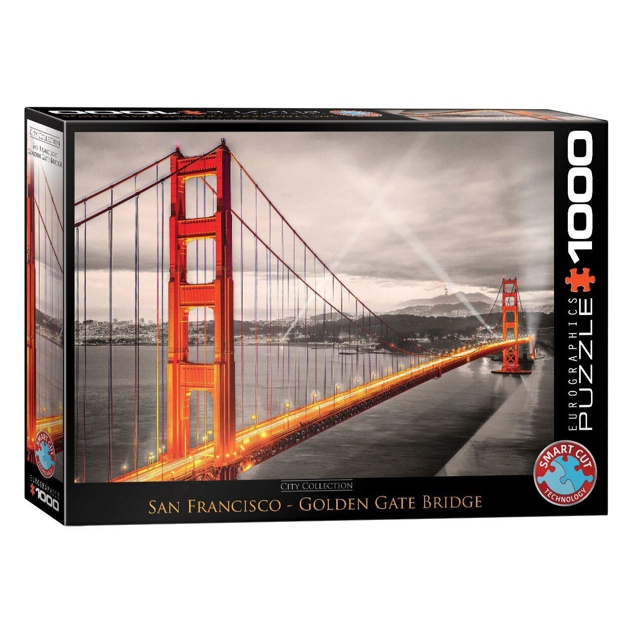 Puzzle 1000 pièces Golden Gate finition mate de qualité supérieure pour adultes