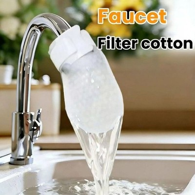 Faucet Filter Cotton Tap Water Filter Bag Thickened Faucet Filter with T-strap