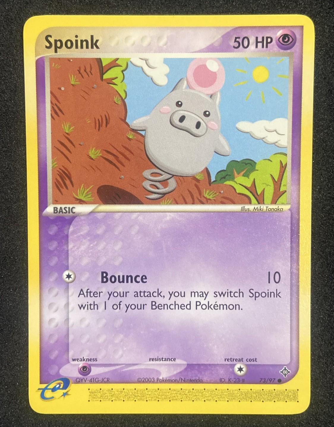 Spoink 73/97 - Pokemon Dragon - E Reader- Regular NM