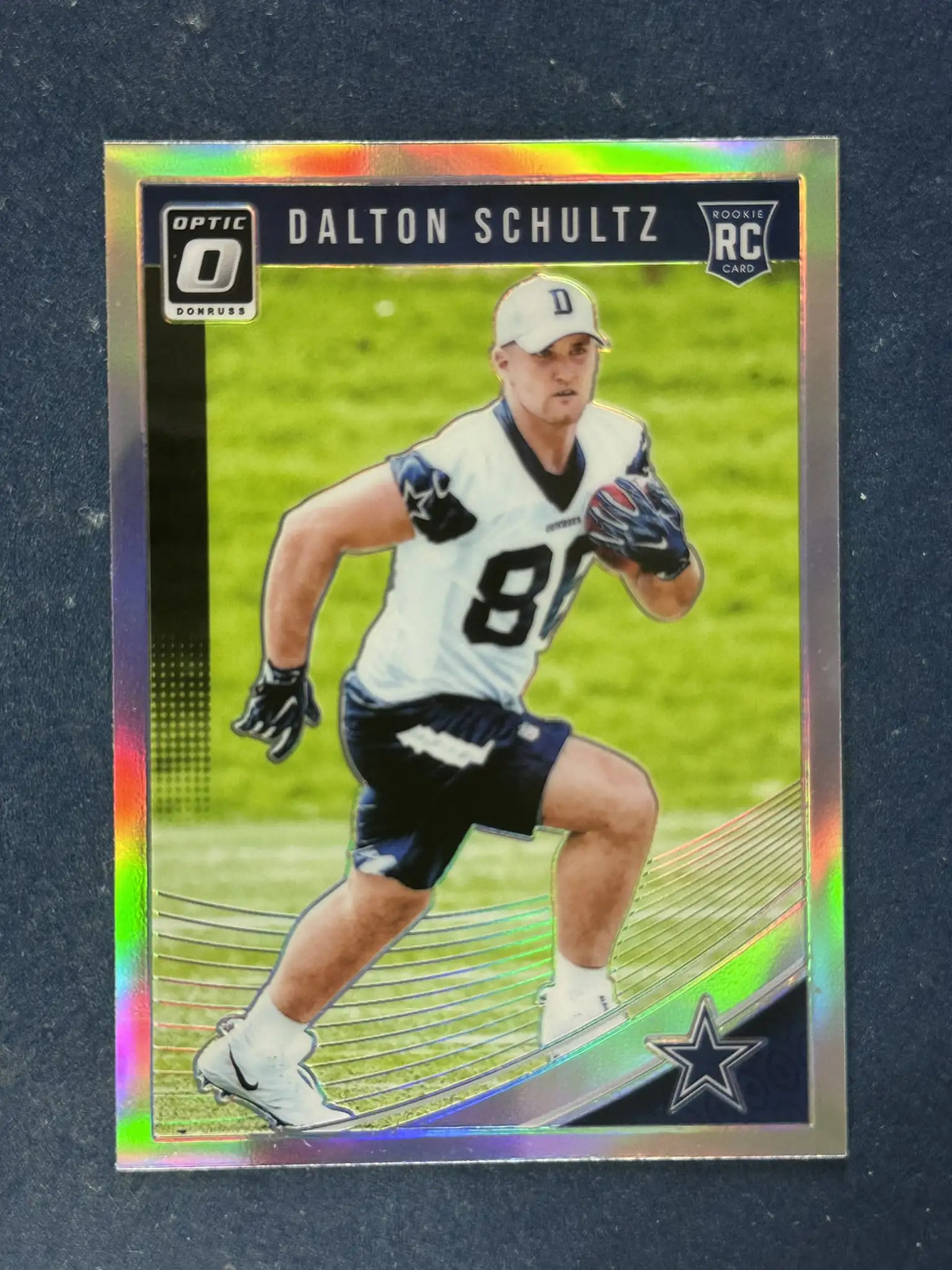 2018 Donruss Optic Holo Silver #137 Dalton Schultz Dallas Cowboys RC