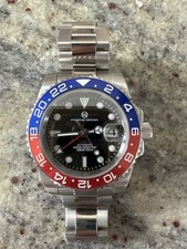 Pagani Design GMT Automatic Watch – Pepsi Bezel –  Steel – Very Good Condition