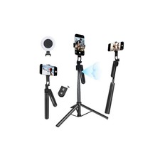 Auto Face Tracking Tripod for iPhone with Light and Remote Control