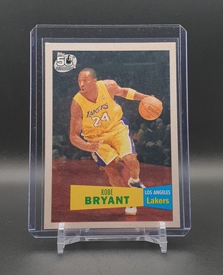 Kobe Bryant 2007-08 Topps 50th Anniversary #24 Lakers 1957-58 Variation HOF MVP