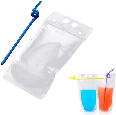 50pcs Drink Pouches Drink Container Set -Juice bag water wine bottle freezer bag