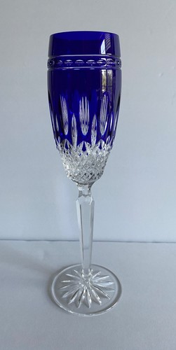 WATERFORD CLARENDON COBALT FLUTE BEAUTIFUL