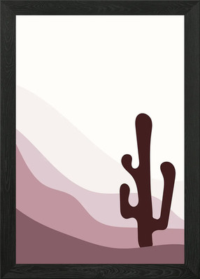 Mountain desert cactus art Framed Wall Art Poster Canvas Print Picture
