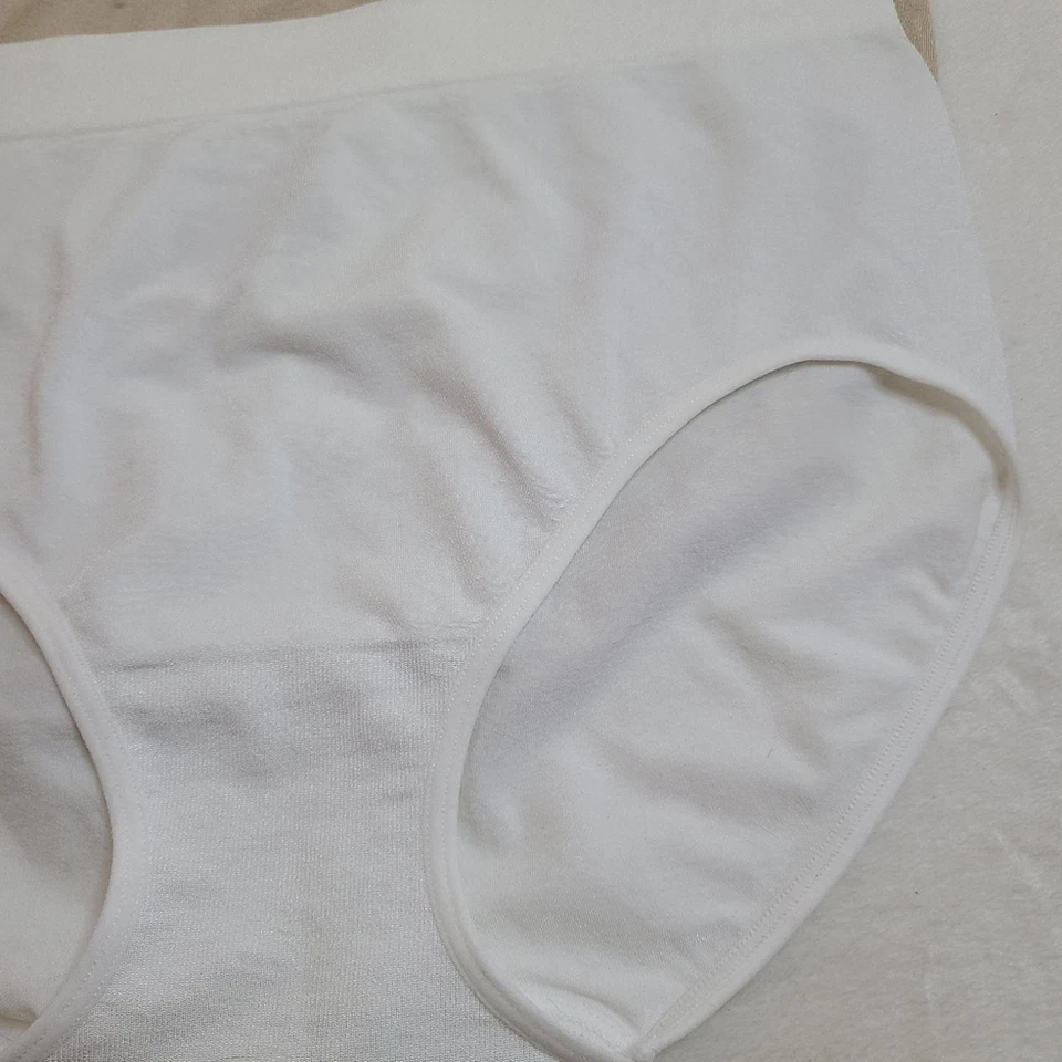 Carole Hochman 2pk Seamless Stretch Nylon Classic Full Cut Brief Panties XL - Image 2 of 4