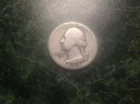 1942 Washington Quarter (yellow/black)