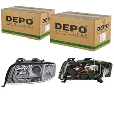 2x DEPO Scheinwerfer L+R für AUDI A6 C5 06.01-01.05
