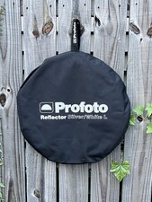 Profoto Silver White L Collapsible Photography Reflector w/ Carry Case New EUC