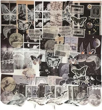 Vintage Ephemera Scrapbook Stickers,100 Pieces Star Universe Bundle Junk Journal