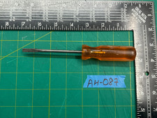 Vintage 7'' Long USA Made Flathead Screwdriver with Orange Handle
