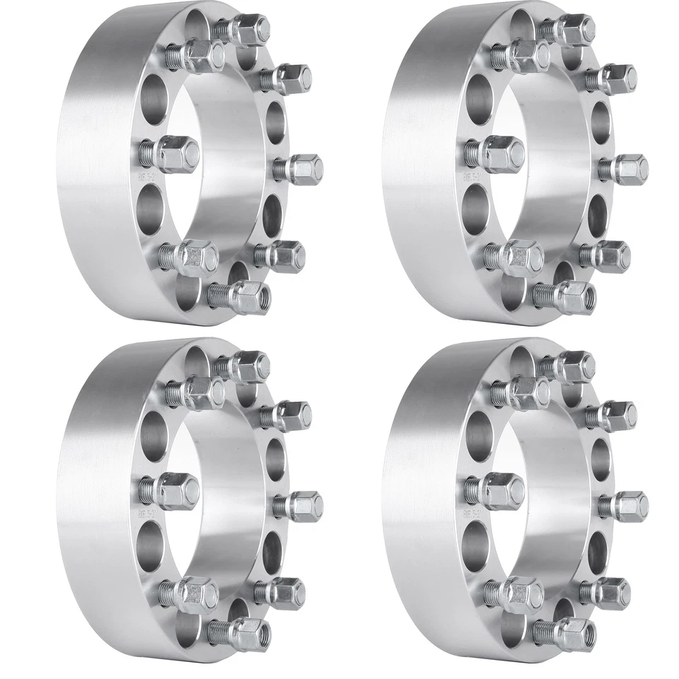 4Pcs 2" 8x6.5 Wheel Spacers 9/16" Studs For Ford E-250 E-350 Econoline 1992-2002 Foto 3 de 4