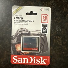 Sandisk Ultra CompactFlash Memory Card - 16 GB 50 MB/s SDCFHS-016G-G46