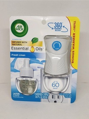 Air Wick Scented Oil Starter Kit - Fresh Linen - 0.67 Fl Oz