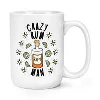 VerrüCkte Rum Mann Stars 426Ml Groß Becher Tasse Lustiger Witz Drunk Vatertag