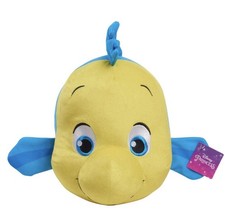 Disney The Little Mermaid Flounder Plush Stuffed Animal Large Size 14" X 11