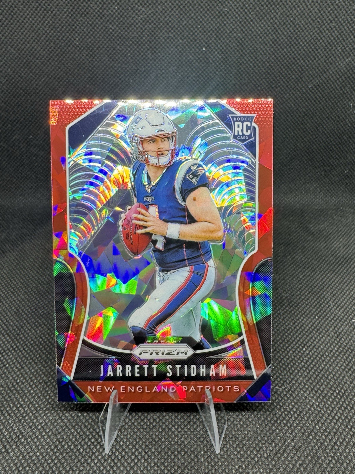 2019 Panini Prizm - Rookies Jarrett Stidham #308 Red Ice Prizm (RC)