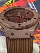 Hublot Big Bang 44mm Chocolate Ceramic Chronograph 301.CC.3190.RC Full Set 9