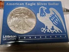 1997 American Silver Eagle 1 Ounce Brilliant Uncirculated In Littleton Holder