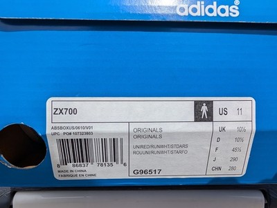 adidas ZX 700 University Red Blue White G96517 Men's sz 11 | eBay