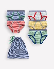 BODEN Kids 5-Pack Underwear in Rainbow Stripe - Boys Size 3-4 Years