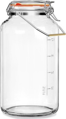 1.5 Gallon Glass Jar with Airtight Lid Wide Mouth, Gallon Storage Jar with