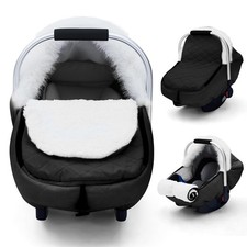 Winter Car Seat Cover Baby, Plush Carseat Cover for Boys Girls, Infant Car Se...