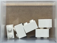 LEGO Parts - White Brick 1 x 2 - No 3004 - QTY 5