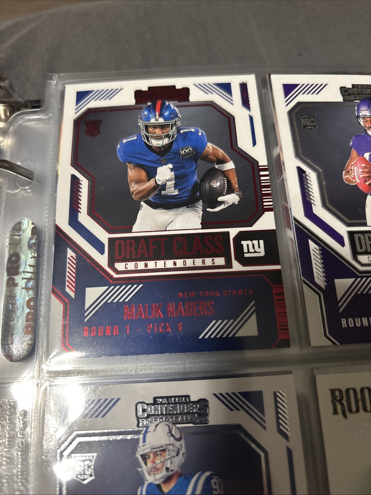 2024 Panini Contenders Malik Nabers RC #5 Draft Class Giant Red Foil