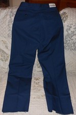 Genuine Issue US Navy Vintage Utility Navy Unhemmed Pants Trousers Made USA 30R