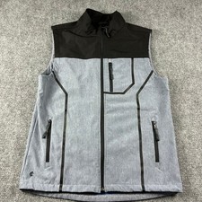Cody James Core Vest Mens Medium Blue Black Full Zip Softshell Western Workwear