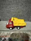 Vintage Tonka Mini Dump Truck Red Yellow Cabover Pressed Steel 1970s USA