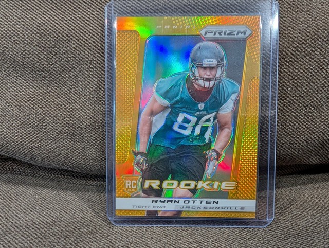 2013 PRIZM RYAN OTTEN GOLD REFRACTOR #/10 ROOKIE RC JAGS SAN JOSE STATE RARE SP