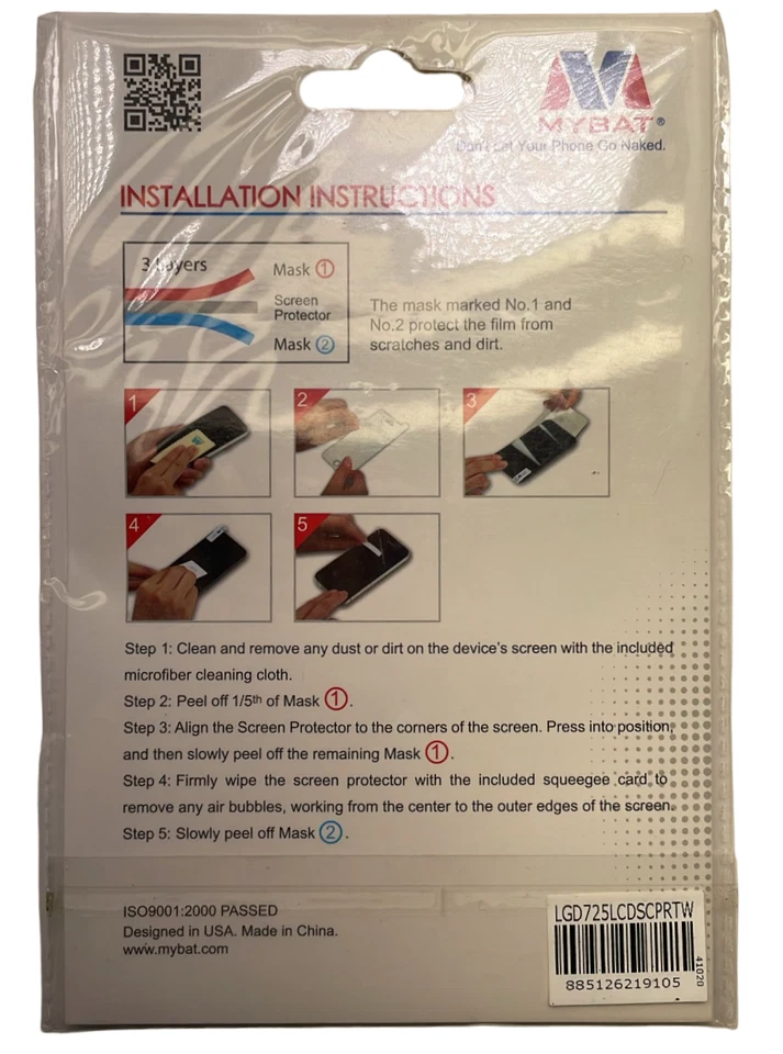 Protector de pantalla MyBat para LG D725 (G3 Mini) - transparente Foto 3 de 4