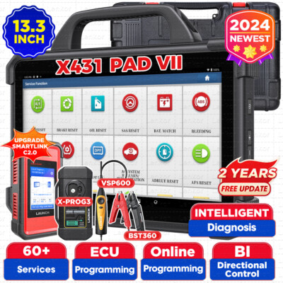 2025 LAUNCH X431 PADVII Elite Full Function Scanner ECU Programming Topology Map
