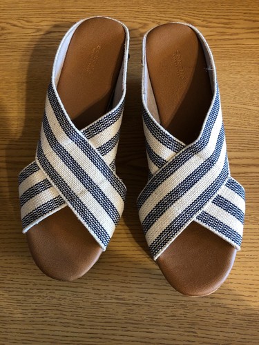Sonoma Womens Shoes Sandals Wedge Blue Jute Size 9 Retail $59.99 (s-shoe-37) - Picture 2 of 7