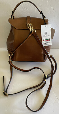 DIVINA FIRENZE Trilli Convertible 3-Way Leather Backpack NWT  display picture 1