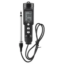 Digital EC/Temp Soil Tester 0.00-10.00MS/Cm Conductivity Meter Waterproof Sensor