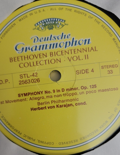 BEETHOVEN BICENTENNIAL COLLECTION SYMPHONIES OVERTURES PART TWO VOL. II LP VINYL - Picture 6 of 12