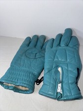 Women  s Large Hollofill By Contoy Leather Gloves Zipper
