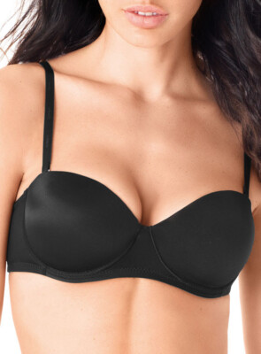 Lormar Pura Damen Bandeau BH mit Bügel abnehmbare Träger