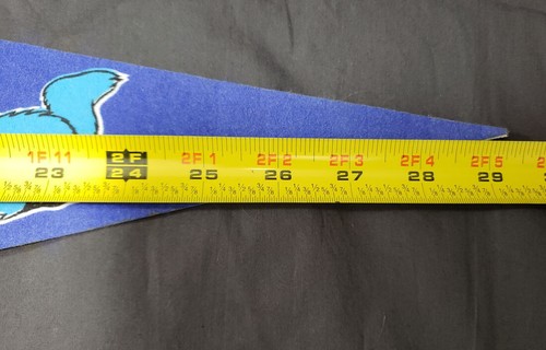 Sesame Street Live Show 1981 Pennant 29 inch Felt Banner Bird Grover Ernie BLUE - Picture 5 of 8