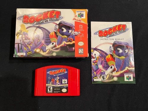 Rocket: Robot on Wheels (Nintendo 64, 1999) Box Manual Complete CIB N64