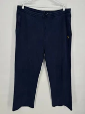Polo Ralph Lauren Pants Mens 2XL XXL Blue Fleece Sweatpants Cotton