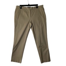 Brooks Brothers Natalie Fit Trousers Pants Women 12 Brown Slim Career Business
