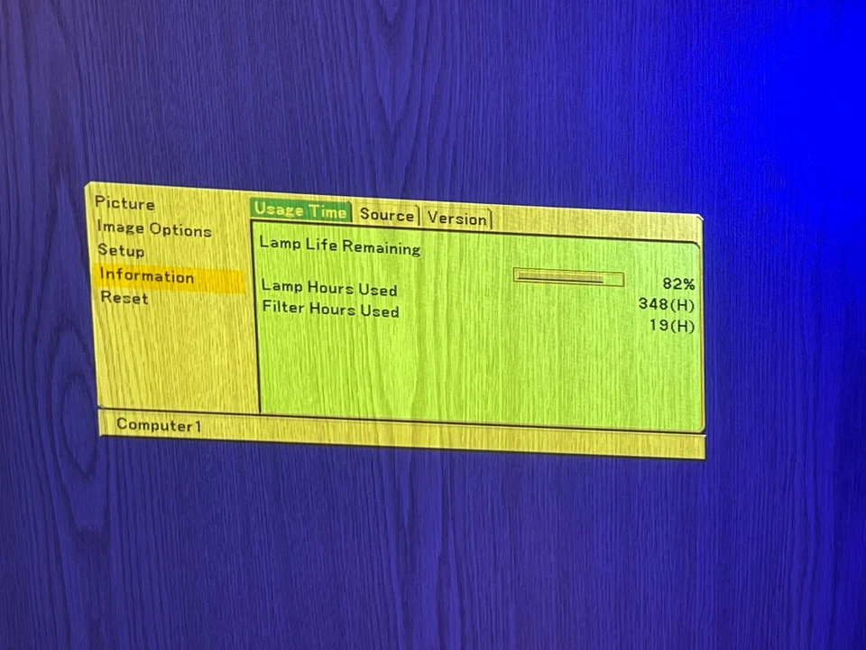 NEC VT595 Portable Multimedia LCD Projector Working Lamp 82% Lamp LIFE LEFT - Image 4 of 4