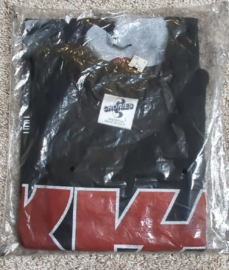 NWT Vintage KISS Alive Worldwide Tour Shirt 96' 97' Made In USA Deadstock Large