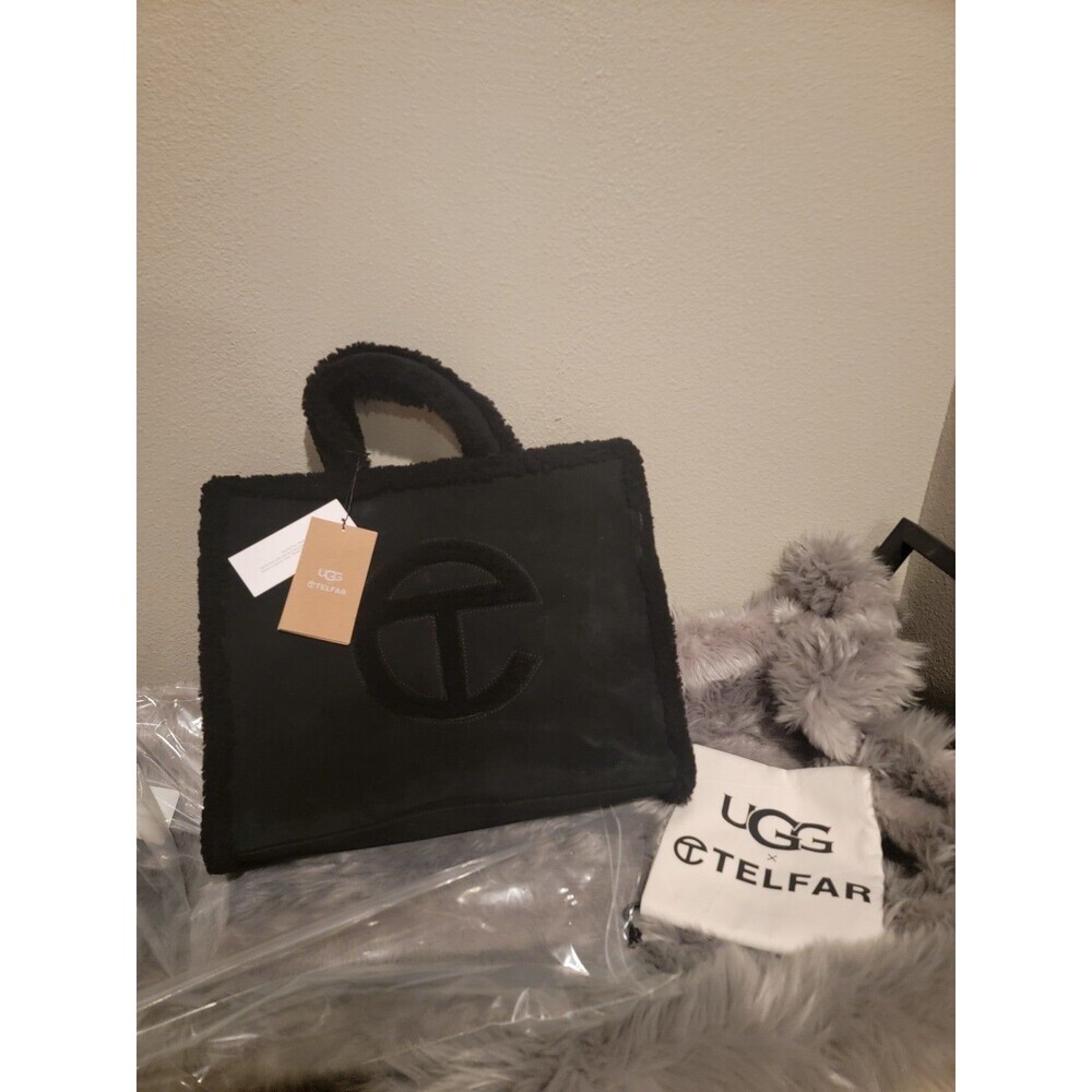 NWT* UGG x TELFAR Medium Shearling Shopper - Black | eBay
